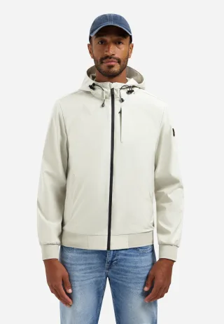 No Excess - Jacket Short Fit Hooded stone - Gr. - M