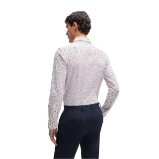 Boss - Formelles Hemd für Herren, Spreizkragen, Oxford-Stil (Weiß)