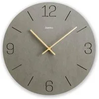 Hama Wanduhr Uhr "Kreta", Ø 30 cm, Grau (eingravierte Ziffern)