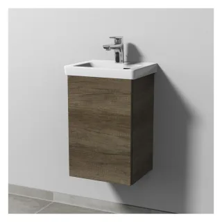 Sanipa 3way Waschtischunterbau zu Villeroy & Boch Subway 3.0 Waschtisch mit 1 Tür, Eiche-Nebraska SM84037