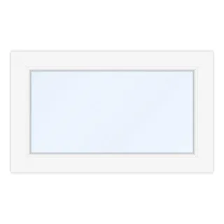 Kellerfenster 75x45 cm, PVC, Ideal 4000, Weiß, 750 x 450 mm, einteilig, festverglast, individuell konfigurieren