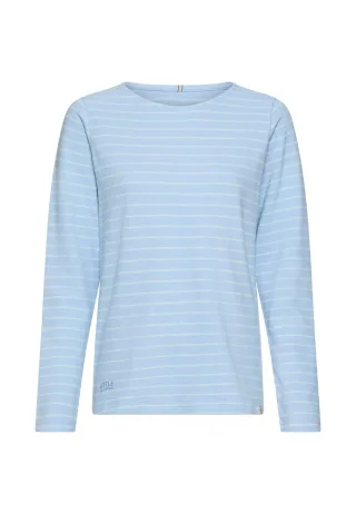 camel active - Jerseyshirt aus 100% Baumwolle soft blue stripes - Gr. - S