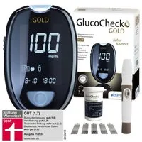 GlucoCheck Blutzuckermessgerät GlucoCheck GOLD Blutzuckermessgerät, 1 Stück mg/dl