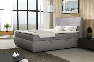Boxspringbett Schlafzimmerbett MATTIA 180x200cm inkl.Bettkasten