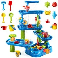 TEMI Spieltisch Wassertisch im Freien Spielzeug Kinder Beach Spielzeug, (Set), Regenschauer Teich Kleinkind Sandwasserspiegel