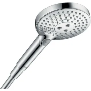 hansgrohe Raindance Select S Handbrause 26516000 3jet, Brausekopf d= 125mm, PowderRain Green, chrom