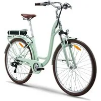 VECOCRAFT E-Bike Cityrad HEBE 25 km/h e bike damen, 7 Gang Shimano, Kettenschaltung, Heckmotor, 360 Wh