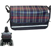 Seniori Aufbewahrungstasche SENIORI Rollator / Rollstuhl Tasche Rollatortasche Rollstuhltasche, 7M. Tartan - Mini