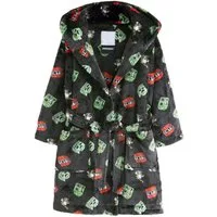 Next Kinderbademantel Fleece-Morgenmantel, Minecraft, Polyester (recycelt), Polyester