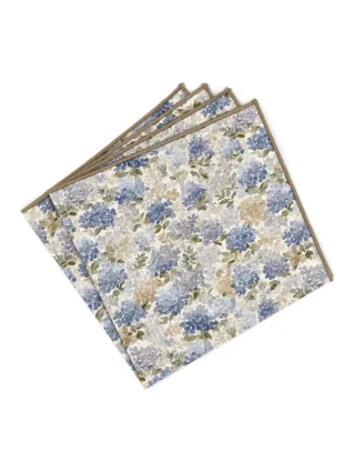 mr. célestin - Einstecktuch - Ebisu beige/blau - Gr. - OS