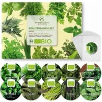 Growgreens Kräutersamen BIO Kräutersamen Set - Küchenkräuter Anzuchtset aus bio. Anbau