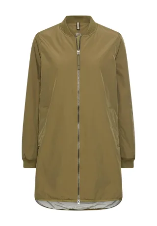 camel active - Mantel mit 2-Wege-Reißverschluss olive - Gr. - 52