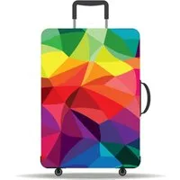 Agger Kofferhülle Elastische Koffer-Abdeckungen für Koffer, 18–32 Zoll,Weltkarte, Trolley-Schutzhülle,Waschbar Schutzhaube für Koffer,Abriebfest