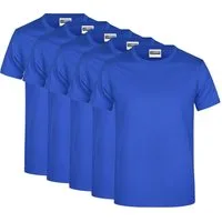 James & Nicholson T-Shirt 5er-Pack Klassisches Herren T-Shirt in Single-Jersey-Qualität JN797 (Spar-Set, 5er-Pack) Single Jersey Basic Shirt