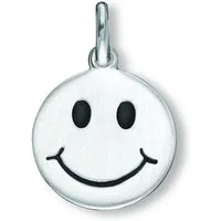 ONE ELEMENT Kettenanhänger Smiley Anhänger aus 925 Silber Ø 12,5 mm, Bedeutungsvoll & zeitlos – ein Begleiter mit Persönlichkeit