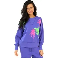 Miss Goodlife Sweatshirt Miss Goodlife MG12035 Palmtree Sweatshirt, Lila