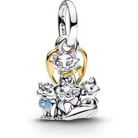 Pandora Charm-Einhänger PANDORA Disney Aristocats Duchess und Kätzchen Anhänger, Silber