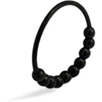 Eyecatcher Fingerring Bicolor Perlenring – 4 Farben zur Auswahl, Größen US6 bis US11 (Einzelring)