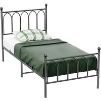 OKWISH Metallbett Einzelbett Jugendzimmer mit Lattenrost ohne Martatze (1-tlg), 90x200cm Ohne-Matratze