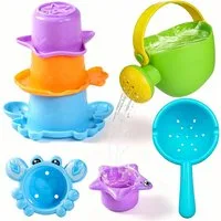 CLTYQ Badespielzeug Badezimmer-Spielzeug für Kinder, Wasser-Spielzeug, (5-tlg), Kinderpool-Spielzeug, geeignet für Kinder ab 3 Jahren