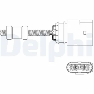 Delphi Lambdasonde Audi Seat Skoda VW ES20348-12B1