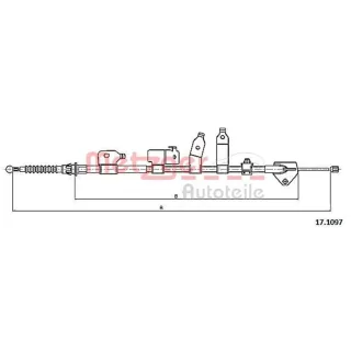 Metzger Handbremsseil hinten rechts Toyota Auris