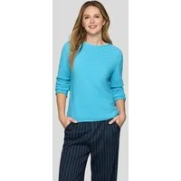 Rabe Strickpullover in Streifen-Ripp-Optik