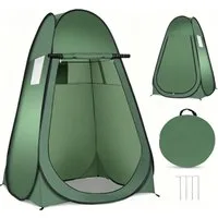 COSTWAY Faltzelt Umkleidezelt Camping Duschzelt, Personen: 1, Pop Up mit Tasche, Wurfzelt mit Innentasche