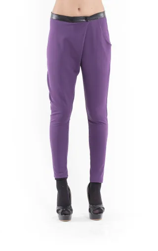 Crossover-Hose Aubergine