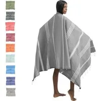 furora HOLIDAY Saunatuch Strandtuch Hamamtuch: groß 100x200 cm Saunatuch, Strandhandtuch dünn, Strandtuch Saunatuch aus 100% Baumwolle Strandtuch Set