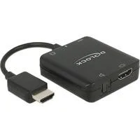 Adapter HDMI Stecker > HDMI + TOSLINK S/PDIF + 3,5mm Klinkenbuchse schwarz, Audio Extractor
