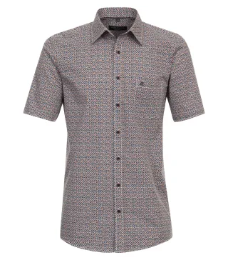 CASAMODA - Freizeithemd Kurzarm orange - Gr. - 4XL