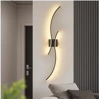 ZMH LED Wandleuchte Innen,Modern Wandlampe Dimmbare Wandbeleuchtung, LED fest integriert