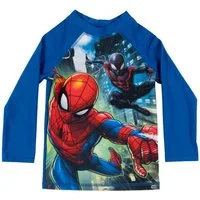 United Labels® Badeanzug Marvel Spiderman Schwimmshirt UV-Schutz 50 Langarm Badeshirt Rashguard
