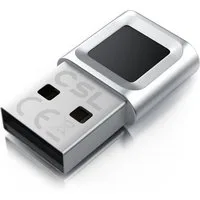 CSL Fingerabdrucksensor Fingerabdruckleser bis zu 10 IDs, biometrische Authentifizierung, (1-St), Windows 11 Hello Anmeldung, Plug & Play, USB-A, 360° Rundumerkennung
