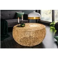 riess-ambiente Couchtisch ABSTRACT LEAF 80cm gold (Einzelartikel, 1-St), Wohnzimmer · Metall · Handarbeit · Modern