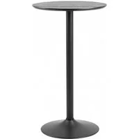 ACTONA GROUP Bartisch Ibiza (1-St), Bartisch rund Ø 60 cm, Schwarz, mit Trompete Gestell