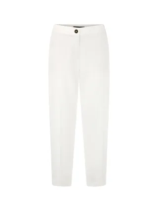 Marc Cain Collections - Hose RENTON aus Baumwollmix off-white - Gr. - 40