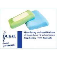 DUKAL Kissenbezüge Nackenstützkissen, aus hochwertigem DOPPEL-Jersey, (1 Stück), 30x50 - 35x50 cm, 100% Baumwolle, mit Spannumrandung, Made in Germany