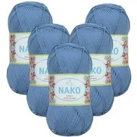 NAKO 5 x NAKO Solare Amigurumi Häkelwolle, 300 m, Strickgarn,Häkelgarn
