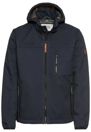 camel active - Wasseravbweisende Softshell-Jacke mit abnehmbarer Kapuze dark navy - Gr. - 56