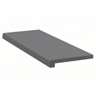 Innenfensterbank Anthrazit, FEBALIT core MDF, ähnlich RAL 7012, 500 x 150 mm, mit Abschlusskanten, individuell konfigurieren