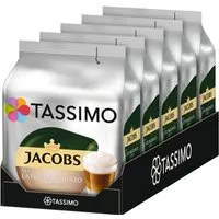 TASSIMO Kaffee Kapseln Jacobs Typ Latte Macchiato Classico T Discs 5 x 8 Getränke, (Packung, 5er Pack)