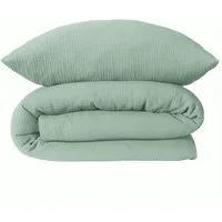 Schiesser Bettwäsche Molly aus supersofter Musselin-Qualität in gedeckten Farben, Musselin, 2 teilig, Made in Green