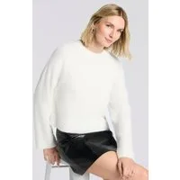 HUGO Strickpullover Sfurryna Oversize, Crew Neck