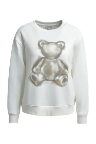 Milano Italy - round neck AW sweatshirt 1/1 sleeve offwhite - Gr. - XXL