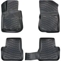 fussmattenprofi.com Auto-Fußmatte 3D Auto Fussmatten für Peugeot 208 (1.Gen) 2013-2019 (1 St), für Peugeot Peugeot 208