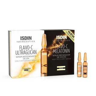 Isdinceutics Flavo-c Melatonin + Ultraglican 10 + 10 Ampullen 20 Stk.