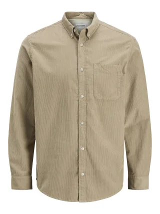 JACK&JONES - JJECLASSIC CORD SHIRT L/S SN crockery - Gr. - XXL