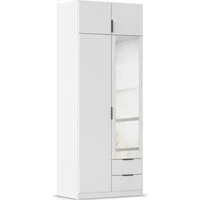 rauch Kleiderschrank Drehtürenschrank Schrank Garderobe Ankleide Schlafzimmer LAGOA (3 verschiedene Ausstattungen BASIC/CLASSIC/PREMIUM (inkl. SOFT-CLOSE) geräumige Schubladen, 3 Breiten, optional mit Aufsatz MADE IN GERMANY